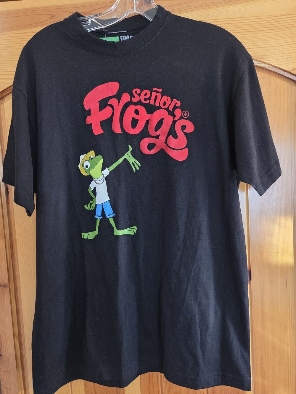 Senor Frog's Playa De Carmen Black Medium Short Sleeve Tee T-Shirt Unisex NWT